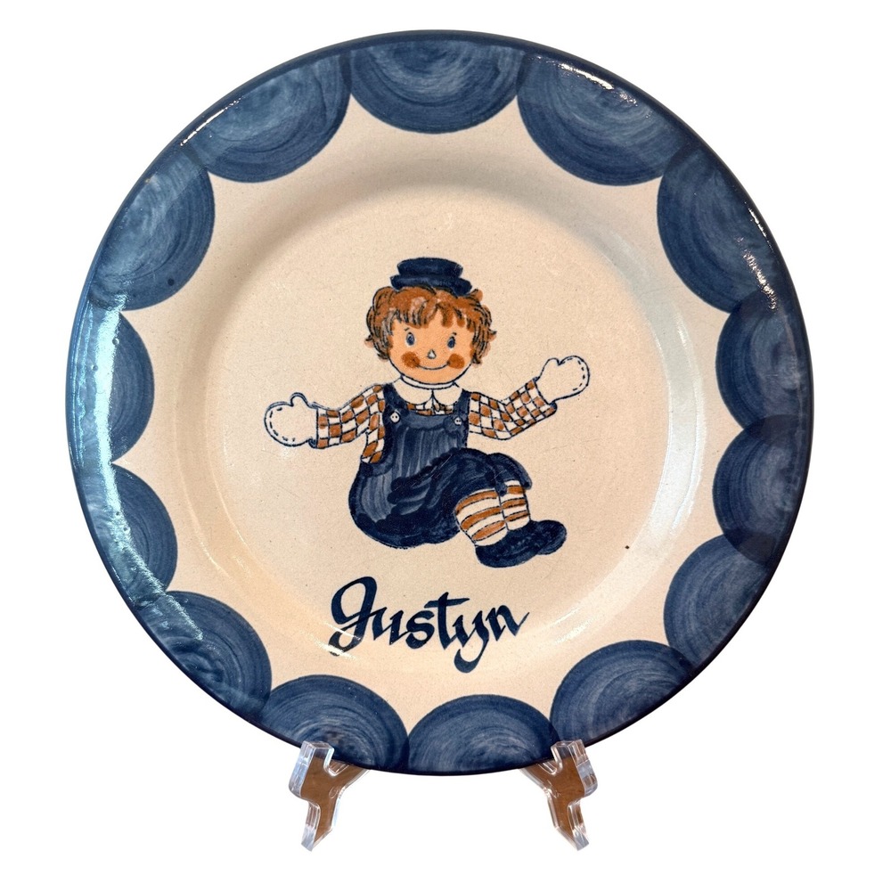 VTG Louisville Stoneware‎ Kentucky Raggedy Andy 9.25" "Justyn" Plate